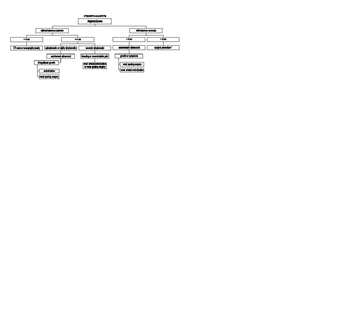 Esquema de Tratamiento del angiomiolipoma - <div style=